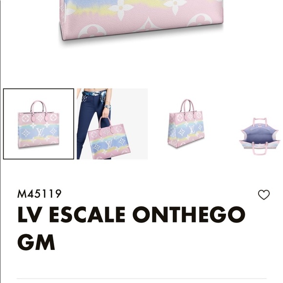 ❗️SOLD❗️💯%Authentic LV Escale pastel on the go - Picture 16 of 16